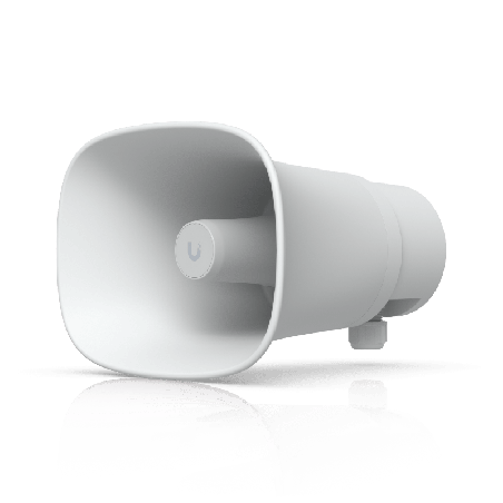 UniFi Protect AI Horn Speaker Altavoz IP 120 dB PoE+ Alerta AI Avanzada Montaje Pared Esquina y Poste IP66