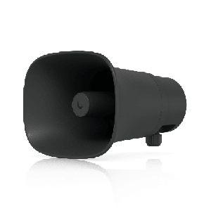 UniFi Protect AI Horn Speaker Altavoz IP 120 dB PoE+ Alerta AI Avanzada Montaje Pared Esquina y Poste IP66 Color Negro