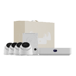 UniFi Protect UNVR Instant Kit SoluciOn Todo en Uno con NVR Instant 4 Camaras G5 Turret Ultra y Disco Duro de 1 TB una Configura