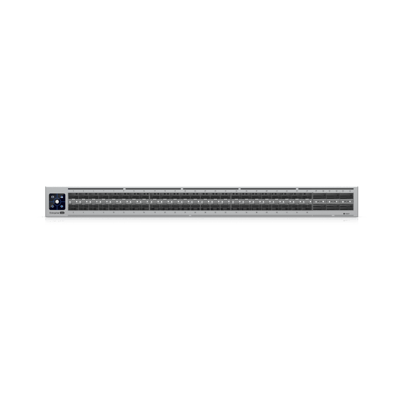 UniFi Switch Enterprise Campus Aggregation Capa 3 48 Ptos EtherlightingSFP28 de 25G 6 Ptos QSFP28 de 100G 5 abanicos ruteo dinam