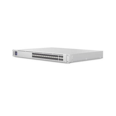 UniFi Switch PRO Aggregation Capa 3 fibra Optica con 28 Ptos SFP+ 10G y 4 Ptos SFP28 25G pantalla informativa