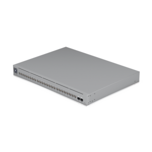 UniFi Switch Pro Max 24 POE 24 Ptos 8 Ptos POE++ 2.5 GbE y 16 Ptos GbE POE+ 2 Ptos SFP+ 10G 400W pantalla tactil