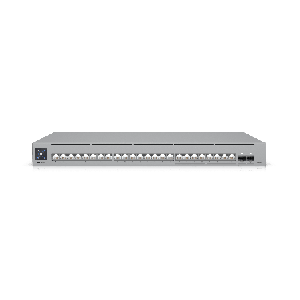 UniFi Switch Pro Max 24 Switch Capa 3 con 24 Ptos 8 a2.5 GbE y 16 a1 GbE 2 Ptos SFP+ 10G y Pantalla Informativa Integrada