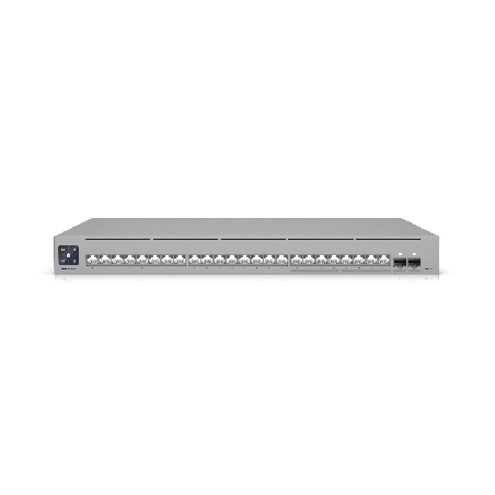 UniFi Switch Pro Max 24 Switch Capa 3 con 24 Ptos 8 a2.5 GbE y 16 a1 GbE 2 Ptos SFP+ 10G y Pantalla Informativa Integrada