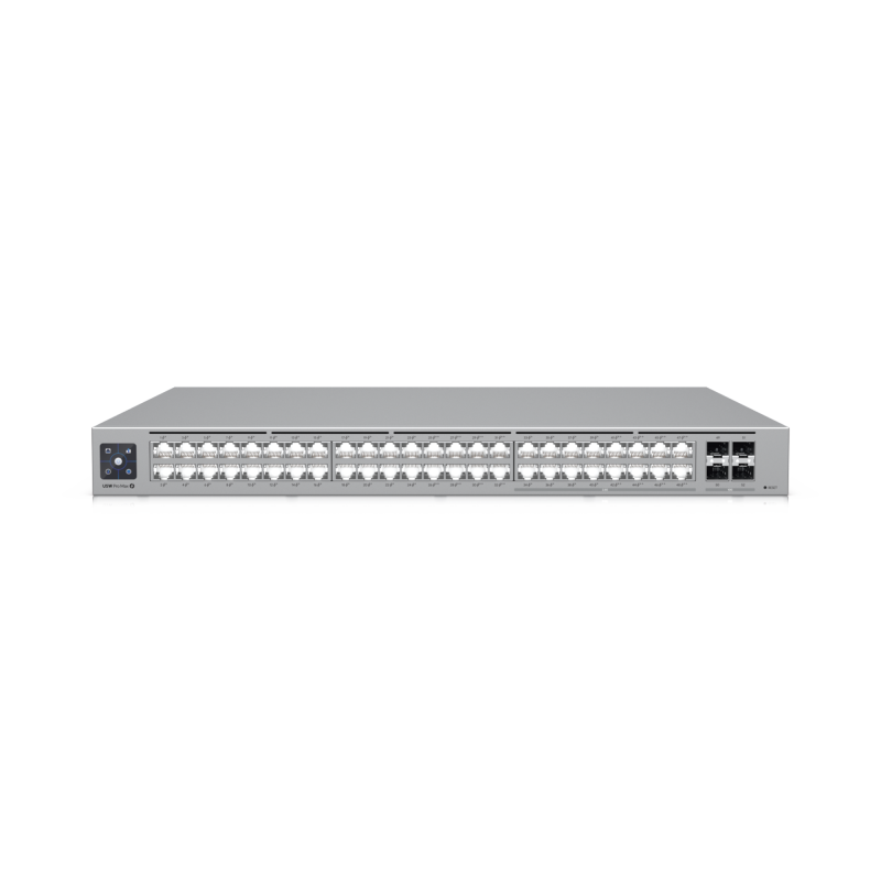 UniFi Switch Pro Max 48 POE con funciones capa 3 48 Ptos 16 Ptos 2.5 GbE 8 POE++ y 8 POE+ y 32 Ptos 1 GbE 24 POE+ y 8 POE++ 2 Pt