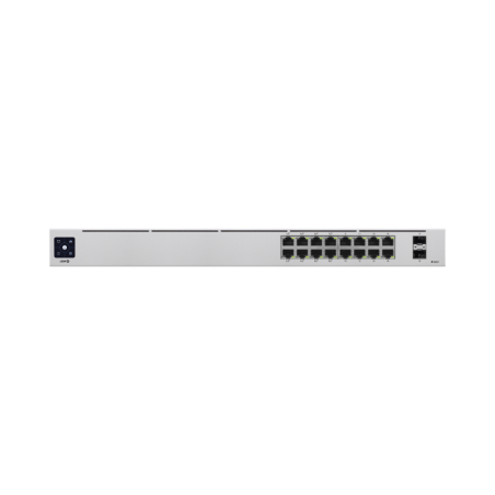 UniFi Switch USW-16-POE Gen2 Capa 2 de 16 Ptos 8 Ptos PoE 802.3af/at + 8 Ptos Gigabit + 2 Ptos 1G SFP 42W pantalla informativa