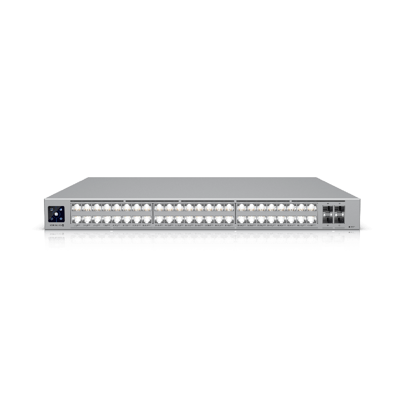 UniFi Switch USW-Pro-XG-48-PoE / Capa 3 / 48 Ptos PoE+++ 32 a10 GbE 16 a25 GbE + 4 Ptos SFP28 25 G / 1080 W PoE total