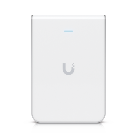 Access Point UniFi U6 In Wall/Montaje p/pared WIFI 6 2.4 Y 5 Ghz hasta 5.3 Gbps 1 pto PoE In 4 ptos secundarios 1 PoE Out
