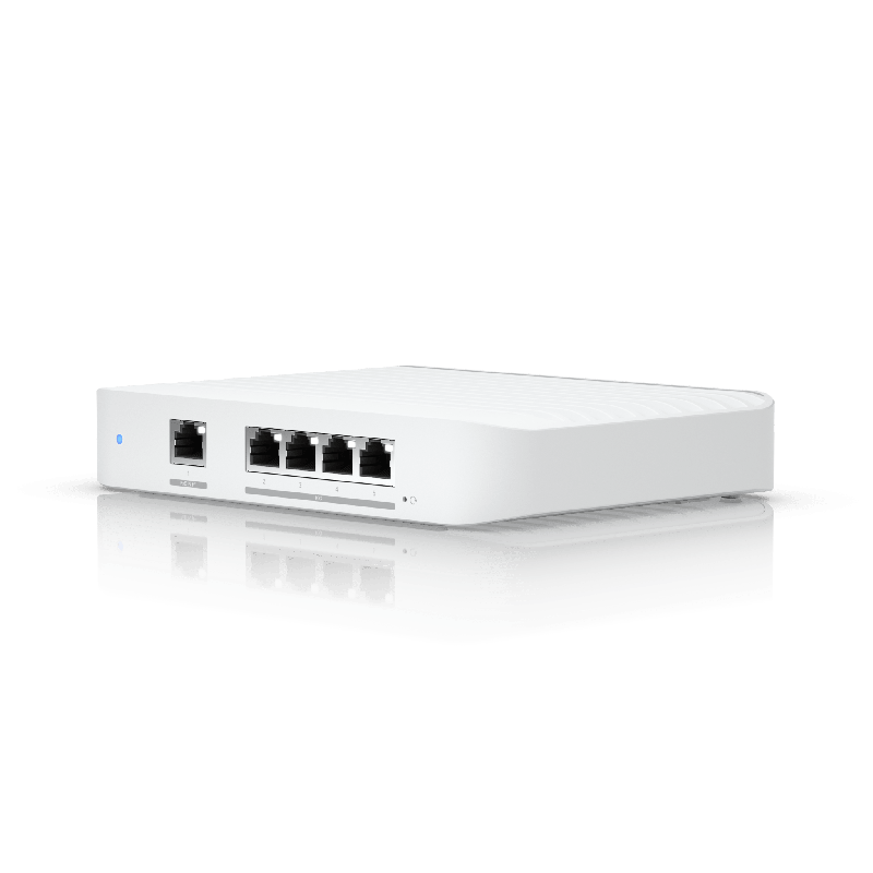 USW Flex XG Switch Capa 2 Compacto de 4 Ptos 10GbE Puede ser Alimentado un Puerto GbE PoE+ o con un Adaptador 5 Vcc USB-C