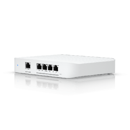USW Flex XG Switch Capa 2 Compacto de 4 Ptos 10GbE Puede ser Alimentado un Puerto GbE PoE+ o con un Adaptador 5 Vcc USB-C