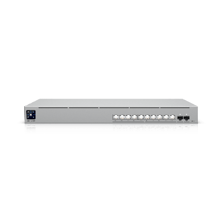 USW Pro XG 10 PoE Switch PoE+++ Capa 3 Etherlightingde 10 Ptos 10GbE Todos PoE+++ y 2 Ptos SFP+ con Disponibilidad PoE de 400W