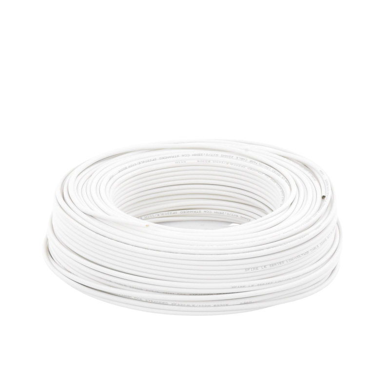 Bobina 100 Metros 328.08 Pies / Cable CCA / 4 x 22 AWG / Tipo Aluminio Revestido Cobre / Aplicaciones en Alarmas Intrusion / Aut