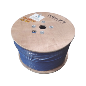 Bobina de 1000 Metros (3280.84 Pies Cable Cat6+ Calibre 23 Alto Desempeño, ETL, UL,  Azul, Super Flexible, de 1000 Metros (3280.