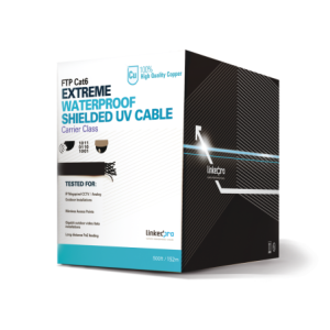 Bobina de 152.5 Metros (500 Pies Cat6+ Calibre 23 Exterior Blindado Tipo FTP Para Climas Extremos, UL Para Aplicaciones de Video