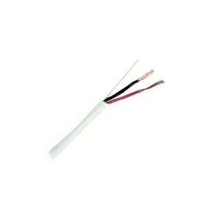 Bobina de 305 Metros (1000 Pies / 2 x 18 AWG / Cable / Blanco / Para Aplicaciones de Alarma / Audio / Control de Acceso / Certif