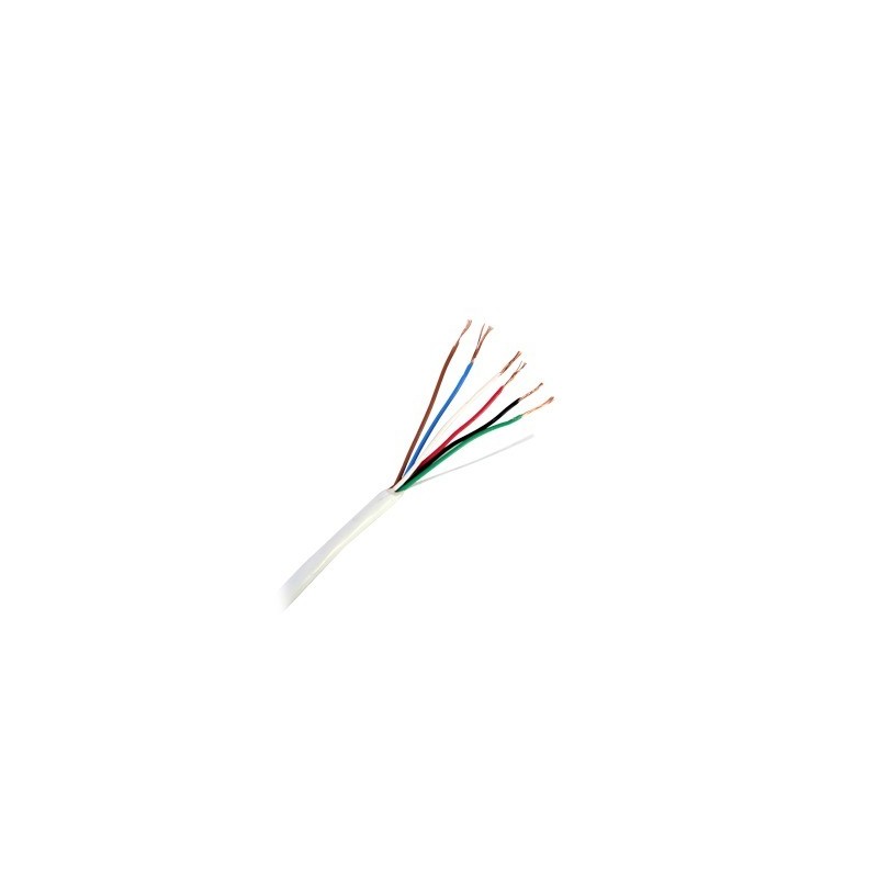 Bobina de 305 Metros (1000 Pies / 6 x 22 AWG / Cable de Cobre / Tipo CMR / Para Interior / Para Aplicaciones de Control de Acces
