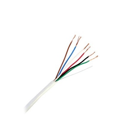 Bobina de 305 Metros (1000 Pies / 6 x 22 AWG / Cable de Cobre / Tipo CMR / Para Interior / Para Aplicaciones de Control de Acces