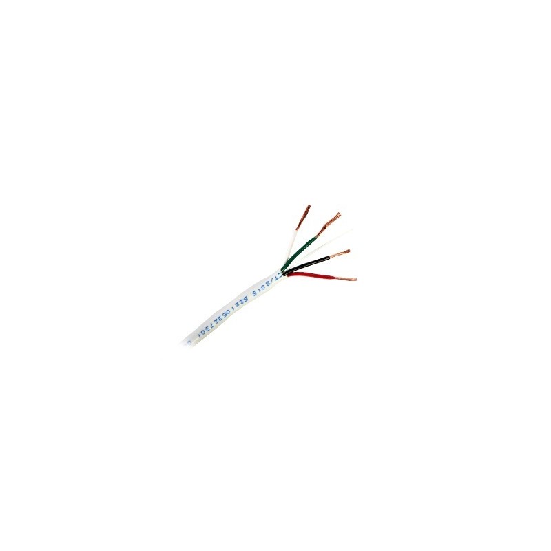 Bobina de 305 Metros (1000 Pies / Cable de Cobre / 4 X 18 AWG / Tipo Alarmas UL / Para Interior /  Gris / Para Aplicaciones de A