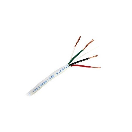 Bobina de 305 Metros (1000 Pies / Cable de Cobre / 4 X 18 AWG / Tipo Alarmas UL / Para Interior /  Gris / Para Aplicaciones de A