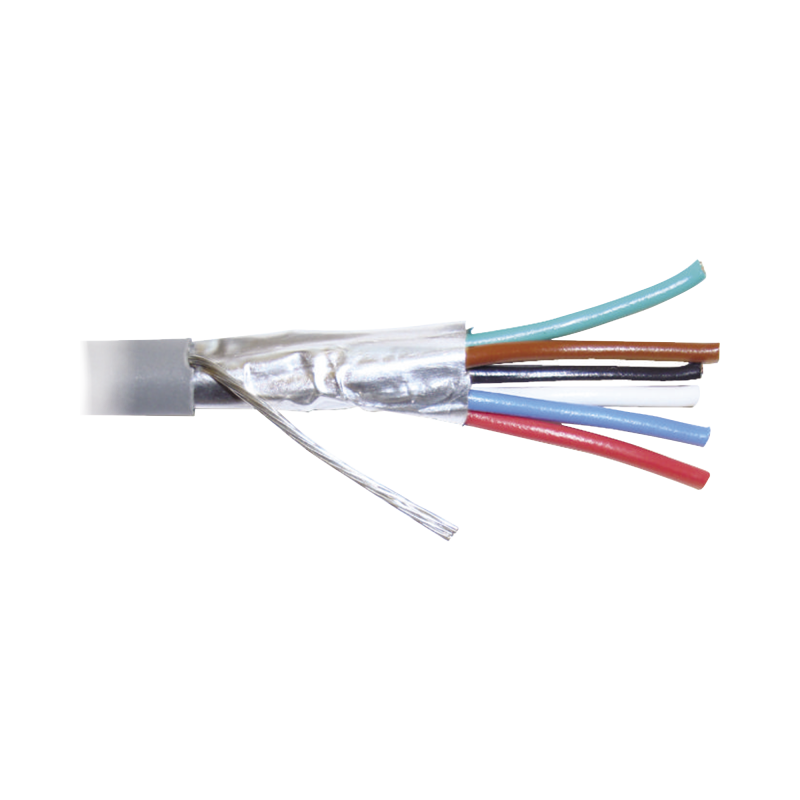 Bobina de 305 Metros (1000 Pies de Cable 8 Conductores, 22 AWG, Tipo CMR, de  Gris para Aplicaciones en Alarmas de Intrusion /Co