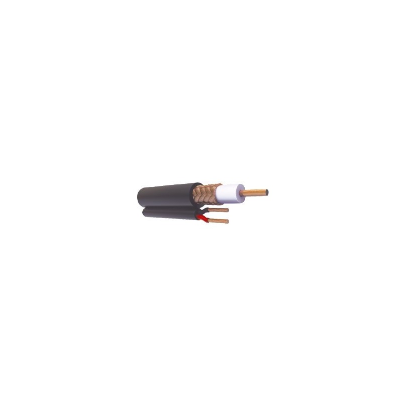 Bobina de 305 Metros (1000 Pies de Cable RG59 Siames, Malla de Cobre y Aluminio, CCA, Hecho en Mexico, Optimizado para HD, Para 