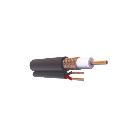 Bobina de 305 Metros (1000 Pies de Cable RG59 Siames, Malla de Cobre y Aluminio, CCA, Hecho en Mexico, Optimizado para HD, Para 