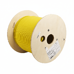 Bobina de Cable Blindado F/UTP de 4 Pares, Cat6A, Soporte de Aplicaciones 10GBase-T, LSZH (Libre de Gases Toxicos,  Amarillo, 30
