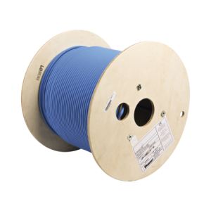 Bobina de Cable Blindado F/UTP de 4 Pares, Cat6A, Soporte de Aplicaciones 10GBase-T, LSZH (Libre de Gases Toxicos,  Azul, 305 Me
