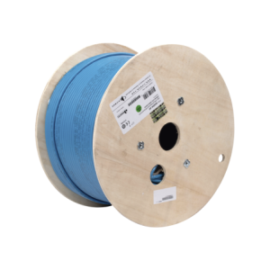 Bobina de Cable Blindado F/UTP de 4 Pares, Z-MAX, Cat6A, Soporte de Aplicaciones 10GBase-T, CMR (Riser,  Azul, 305 Metros (1000 