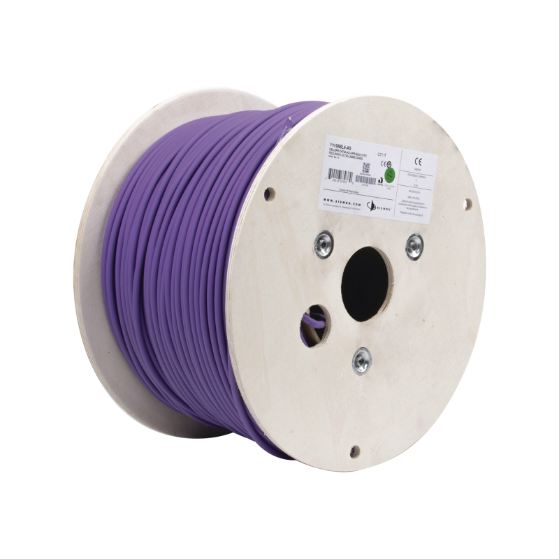 Bobina de Cable Blindado F/UTP de 4 Pares, Z-MAX, Cat6A, Soporte de Aplicaciones 10GBase-T, LS0H (Libre de Gases Toxicos,  Viole