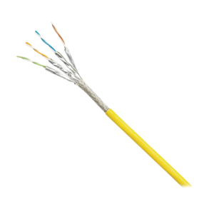 Bobina de Cable Blindado S/FTP Cat6A, Uso Industrial con Resistencia al Aceite, Rayos UV y Abrasion, Multifilar (Flexible,  Amar
