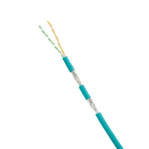 Bobina de Cable Blindado SF/UTP Cat5e de 2 Pares, Uso Industrial con Resistencia al Aceite y Rayos UV, Multifilar 24/7 (Flexible