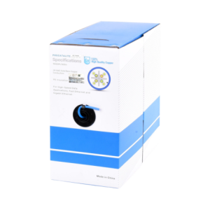 Bobina de Cable de 305 Metros (1000 Pies Cat6, CM, 24 AWG, Alto Rendimiento, ETL, UL,  Azul, Super Flexible, para Aplicaciones d