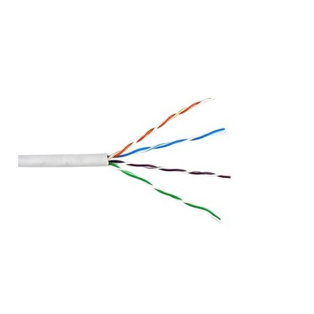 Bobina de Cable de 305 Metros (1000 Pies UTP Cat6 Riser /  Blanco / UL, CMR, Probado a 350 Mhz / Para Aplicaciones de CCTV, Rede