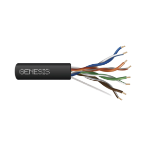 Bobina de Cable de 305 Metros (1000 Pies UTP Cat6 RISER /  Negro / UL, CMR SPNLS, Probado a 350 Mhz / Para Aplicaciones de CCTV,