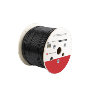 Bobina de Cable de UTP de 4 Pares Cat5e de 305 Metros (1000 Pies, 100% Cobre, LDPE Resistente a Rayos UV Relleno de Gel,  Negro,