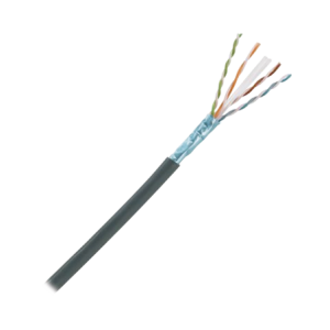 Bobina de Cable Planta Externa con Gel, de 4 Pares, Cat6A, Blindado F/UTP,  Negro, 305 Metros (1000 Pies