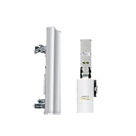 Antena sectorial radio estaciones base airMAX de 120 grados de cobertura horizontal 2 GHz 2.3-2.7 GHz de 15 dBi