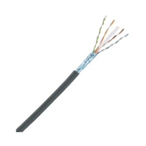 Bobina de Cable Planta Externa con Gel, de 4 Pares, Cat6A, UTP,  Negro, 305 Metros (1000 Pies