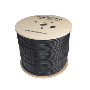 Bobina de Cable Siames Cat5e CCA + 2 Cables Gruesos (16 AWG para Alimentar Camaras Mas Lejos / 305 Metros (1000 Pies / Instalaci