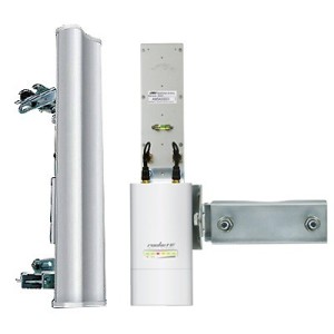 Antena sectorial radio estaciones base airMAX de 120 grados de cobertura horizontal 5 GHz 5.15-5.85 GHz de 19 dBi