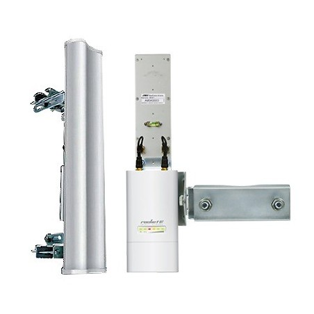 Antena sectorial radio estaciones base airMAX de 120 grados de cobertura horizontal 5 GHz 5.15-5.85 GHz de 19 dBi