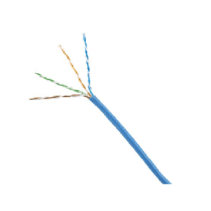 Bobina de Cable UTP 305 Metros (1000 Pies de Cobre, Azul, Cat6 (24 AWG, 1000Mbps, LSZH (Bajo Humo, Cero Halogenos, de 4 Pares