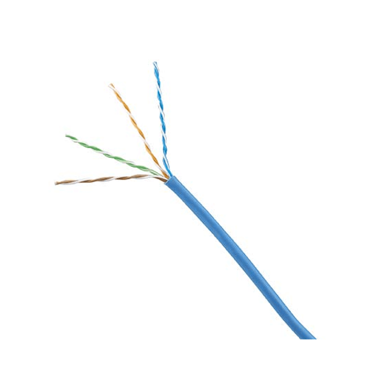 Bobina de Cable UTP 305 Metros (1000 Pies de Cobre, Azul, Cat6 (24 AWG, 1000Mbps, LSZH (Bajo Humo, Cero Halogenos, de 4 Pares