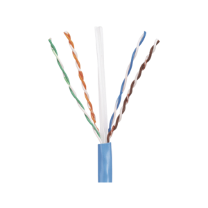 Bobina de Cable UTP 305 Metros (1000 Pies de Cobre, PanNet, Azul, Cat5e (24 AWG, Riser (CMR, de 4 Pares