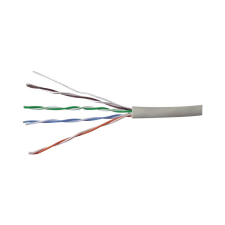 Bobina de Cable UTP 305 Metros (1000 Pies de Cobre, PanNet, Gris, Cat5e (24 AWG, PVC (CM, de 4 Pares
