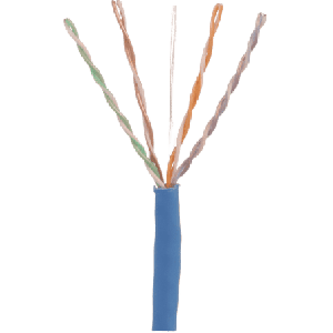 Bobina de Cable UTP 305 Metros (1000 Pies de Cobre, TX6000 PanNet, Azul, Cat6 (24 AWG, CMP (Plenum, de 4 Pares