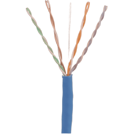 Bobina de Cable UTP 305 Metros (1000 Pies de Cobre, TX6000 PanNet, Azul, Cat6 (24 AWG, CMP (Plenum, de 4 Pares