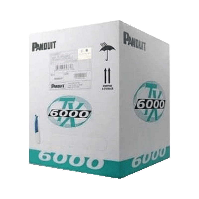 Bobina de Cable UTP 305 Metros (1000 Pies de Cobre, TX6000 PanNet, Reelex, Amarillo, Cat6 Mejorado (23 AWG, PVC (CM, de 4 Pares
