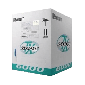 Bobina de Cable UTP 305 Metros (1000 Pies de Cobre, TX6000 PanNet, Reelex, Blanco, Cat6 Mejorado (23 AWG, LSZH (Bajo Humo, Cero 